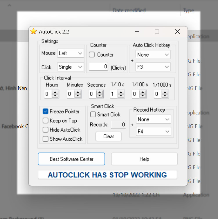 Auto Click nền