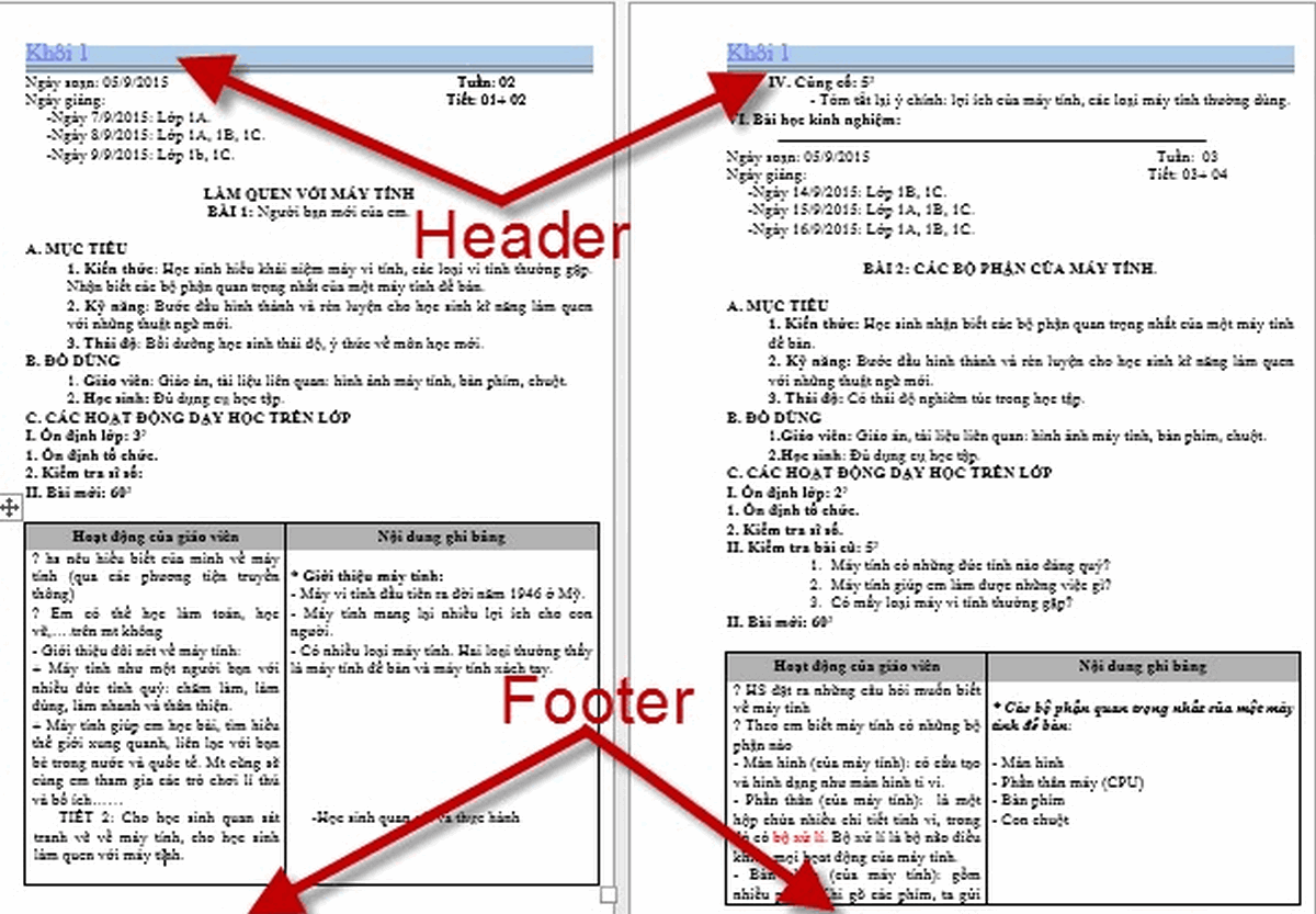 Cách tạo Header và Footer trong Word nhanh và đơn giản